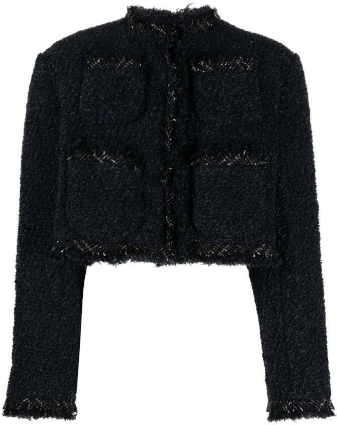 Sacai Tweed jack Zwart