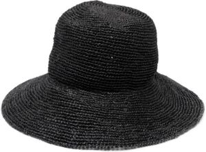 Sacai Geweven hoed Zwart