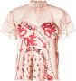 Sacai x Eric Haze blouse met panelen Roze - Thumbnail 1
