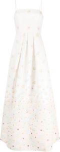 Sachin & Babi Beau Gown floral-print dress Wit