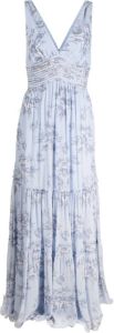 Sachin & Babi floral-print sleeveless dress Blauw