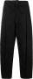 SAGE NATION box-pleat wide-leg trousers Zwart - Thumbnail 1