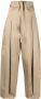 SAGE NATION Broek met wijde pijpen Beige - Thumbnail 1