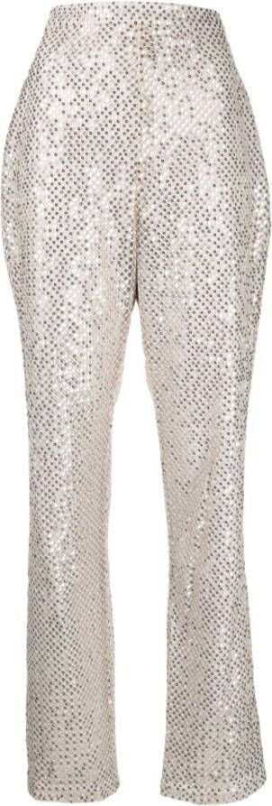 Saiid Kobeisy Broek met pailletten Zilver