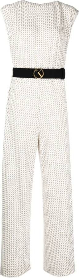 Saiid Kobeisy Jumpsuit met korte mouwen Wit