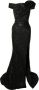Saiid Kobeisy Off-shoulder maxi-jurk Zwart - Thumbnail 1