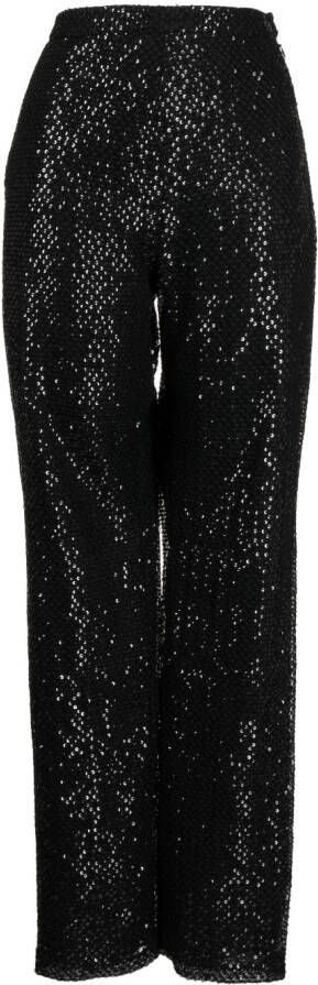 Saiid Kobeisy Straight broek Zwart