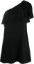 Saint Laurent Asymmetrische jurk Zwart - Thumbnail 1