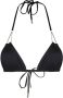 Saint Laurent Bikinitop met kettingdetail Zwart - Thumbnail 1