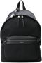 Saint Laurent black classic zipped backpack Zwart - Thumbnail 1