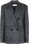 Saint Laurent Blazer met dubbele rij knopen Grijs - Thumbnail 1