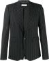 Saint Laurent Blazer met metallic strepen heren Polyester wol zijde Polyester wol gemetalliseerd polyester 48 Zwart - Thumbnail 1