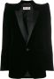 Saint Laurent Blazer met oversized schouders Zwart - Thumbnail 1