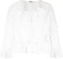 Saint Laurent Blouse met borduurwerk Wit - Thumbnail 1