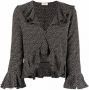 Saint Laurent Blouse met stippen Zwart - Thumbnail 1