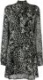 Saint Laurent Blousejurk met grafische print Zwart - Thumbnail 1