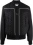 Saint Laurent Bomberjack met stippen Zwart - Thumbnail 1