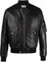 Saint Laurent Bomberjack van lamsleer Zwart - Thumbnail 1