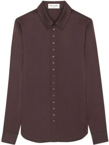 Saint Laurent Button-up blouse Bruin