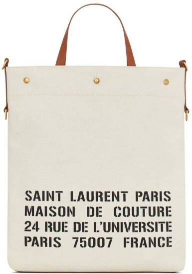 Saint Laurent Canvas shopper Beige
