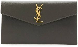 Saint Laurent Clutch met monogram Grijs