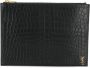 Saint Laurent Clutch met monogram Zwart - Thumbnail 1