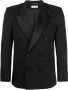 Saint Laurent Colbert met dubbele rij knopen Zwart - Thumbnail 1