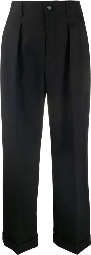 Saint Laurent Cropped pantalon Zwart