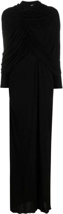 Saint Laurent Uitgesneden maxi-jurk Zwart