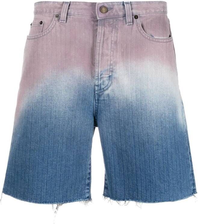 Saint Laurent Denim shorts Blauw
