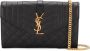 Saint Laurent Envelope leren crossbodytas Zwart - Thumbnail 1