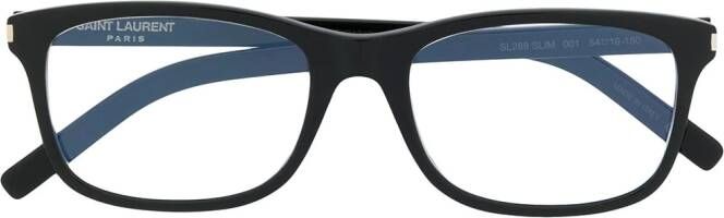 Saint Laurent Eyewear Bril met rechthoekig montuur Zwart