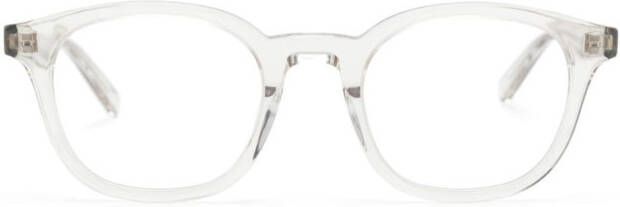 Saint Laurent Eyewear Bril met rond montuur Beige