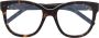 Saint Laurent Eyewear Bril met schildpadschild design Bruin - Thumbnail 1