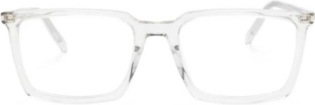 Saint Laurent Eyewear Bril met vierkant montuur Wit