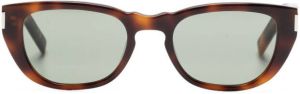 Saint Laurent Eyewear Zonnebril met cat-eye montuur Bruin