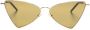 Saint Laurent Eyewear Jerry zonnebril met logo-reliëf Goud - Thumbnail 1