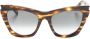 Saint Laurent Eyewear Kate zonnebril met cat-eye montuur Bruin - Thumbnail 1