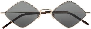 Saint Laurent Eyewear Lisa zonnebril met diamantvormig montuur Goud