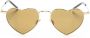 Saint Laurent Eyewear Loulou zonnebril met hartvormig montuur Goud - Thumbnail 1