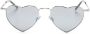 Saint Laurent Eyewear Loulou zonnebril met hartvormig montuur Zilver - Thumbnail 1