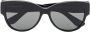 Saint Laurent Eyewear M3 zonnebril met monogram Zwart - Thumbnail 1