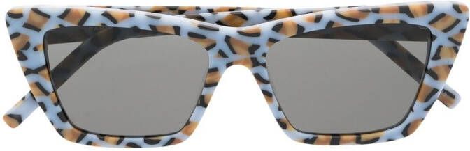 Saint Laurent Eyewear Mica zonnebril met cat-eye montuur Blauw