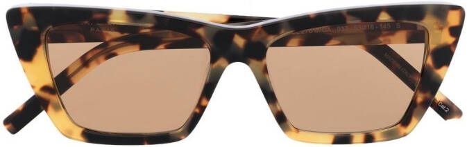 Saint Laurent Eyewear Mica zonnebril met cat-eye montuur Bruin