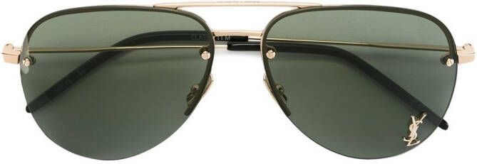 Saint Laurent Eyewear Monogram M11 sunglasses Metallic