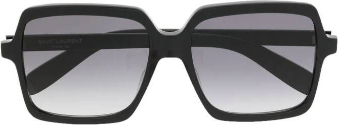 Saint Laurent Eyewear Zonnebril met oversized montuur Zwart