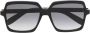 Saint Laurent Eyewear Zonnebril met oversized montuur Zwart - Thumbnail 1