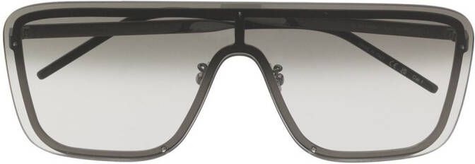 Saint Laurent Eyewear Zonnebril met oversized montuur Grijs