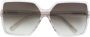 Saint Laurent Eyewear oversized zonnebril Beige - Thumbnail 1