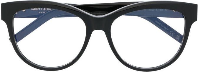 Saint Laurent Eyewear Bril met rond montuur Zwart